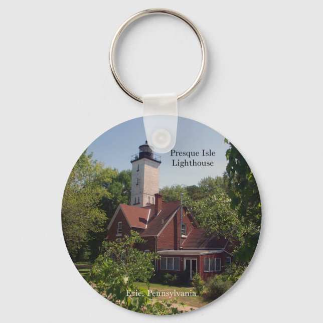Presque Isle Lighthouse Erie,PA key chain (Front)