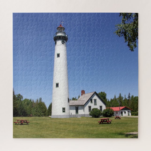 Presque Isle Lighthouse Jigsaw Puzzle (Vertical)