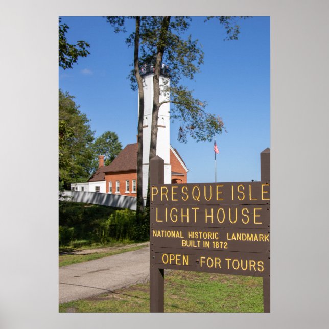 Presque Isle Lighthouse Poster (Front)