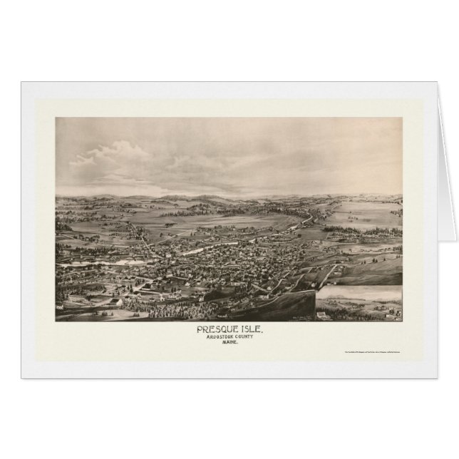 Presque Isle, ME Panoramic Map - 1894 (Front Horizontal)