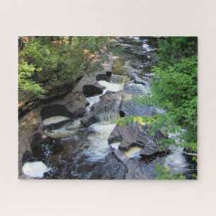 Presque Isle River - Michigan - 16x20 - 520 pc Jigsaw Puzzle