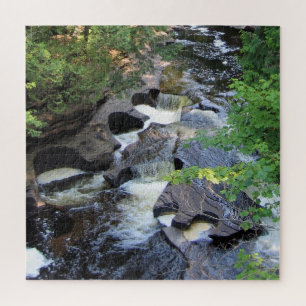 Presque Isle River - Michigan - 20x20 - 676 pc Jigsaw Puzzle