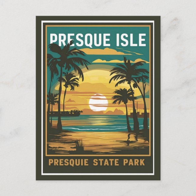 Presque Isle State Park Postcard (Front)