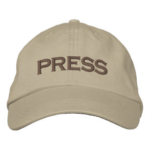 Press Embroidered Baseball Cap / Baseball Hat