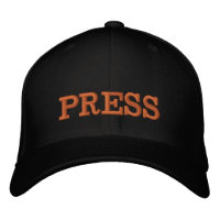 PRESS embroidered baseball cap gold / black