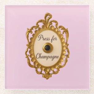 Press for Champagne Bar Cart Veuve Coaster