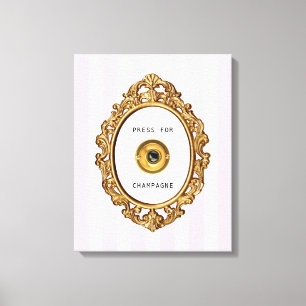 Press for Champagne Canvas Print
