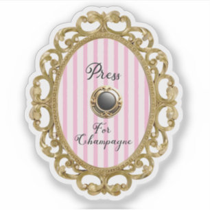 Press For Champagne Pink Gold Baroque Luxury Frame