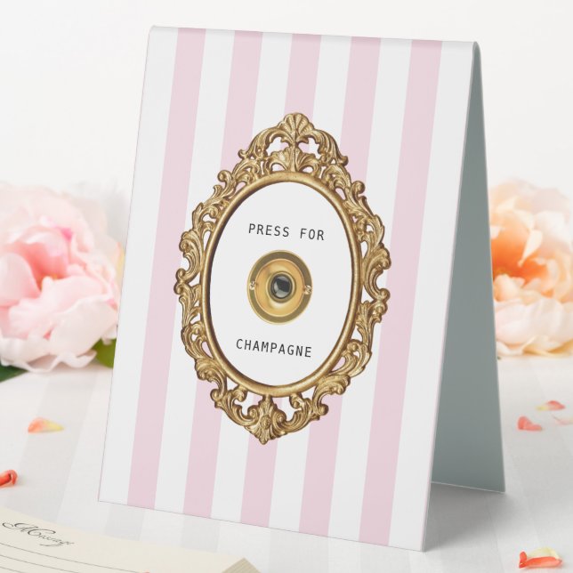 Press for Champagne | Pink Stripes (In SItu (Wedding))