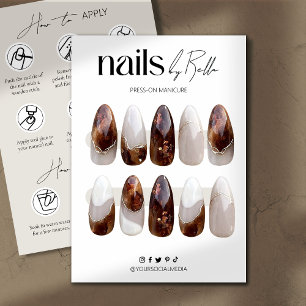 Press On Nail Packaging Display Cards