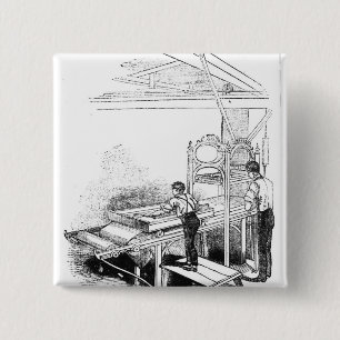 Press-printing 15 Cm Square Badge
