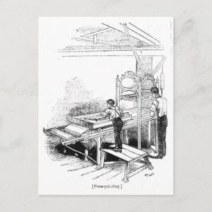 Press-printing Postcard