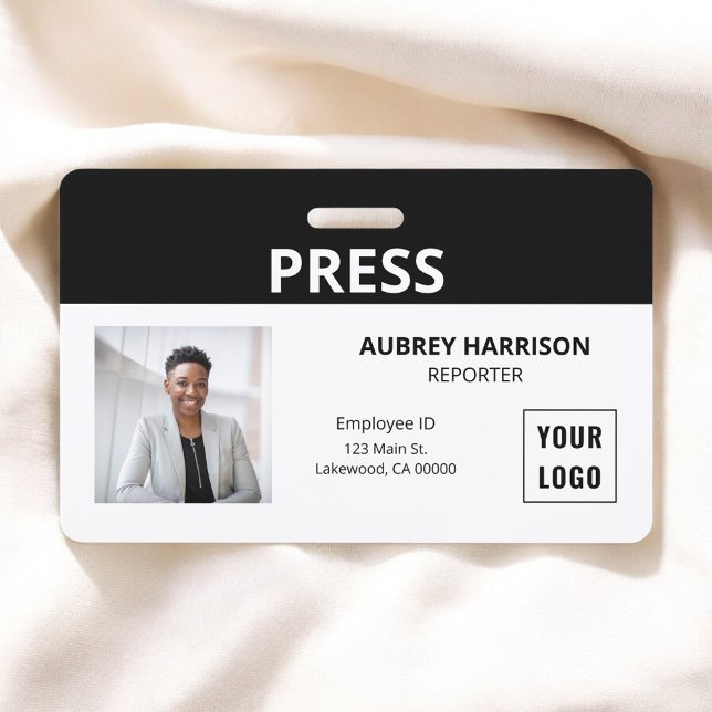 Press Simple Photo ID Badge (Creator Uploaded)
