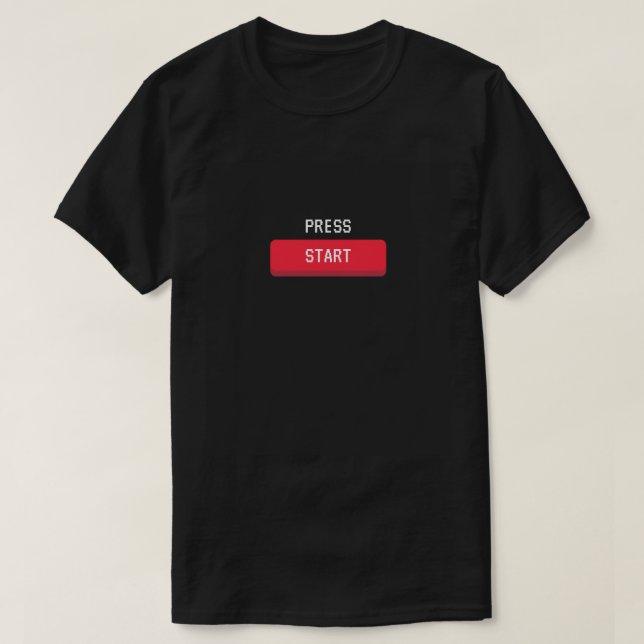 Press Start - Classic Gamer’s Edition T-Shirt (Design Front)