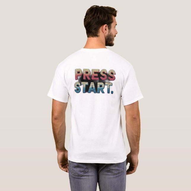 Press Start T-Shirt (Back Full)