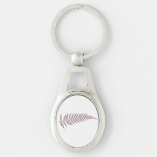 Pressed Botanical Fern Leaf Any Background Colour Key Ring