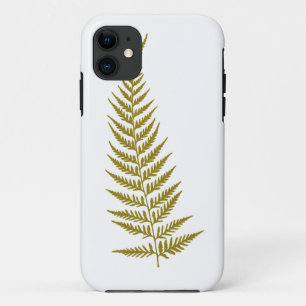 Pressed Botanical Fern Leaf - Choose A Colour iPhone 11 Case