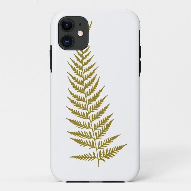 Pressed Botanical Fern Leaf - Choose A Colour Case-Mate iPhone Case (Back)