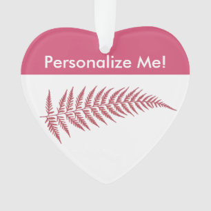 Pressed Botanical Fern Leaf - Mix and Match Colour Ornament