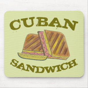 Pressed Cuban Sandwich Ham Cheese Salami PIckle Mouse Pad