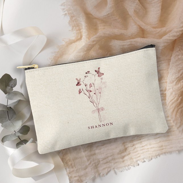 Pressed Floral Bouquet Cosmetic/Accessory Bag (Creator Uploaded)