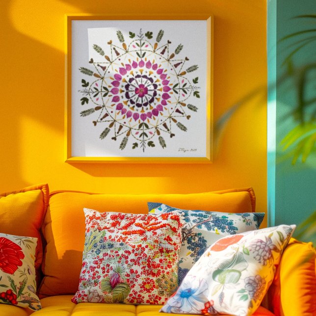 Pressed Flower Art by S. Frigui From the Original  Poster (Creator Uploaded)