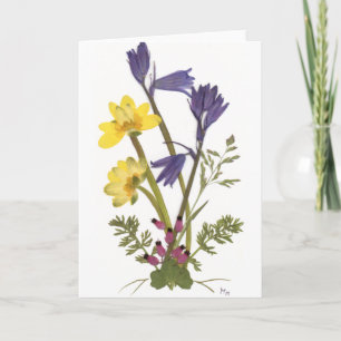 Pressed Flower Designs Card