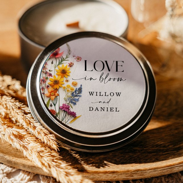 Pressed Flowers Wildflower Boho Wedding Stickers (Creator Uploaded)