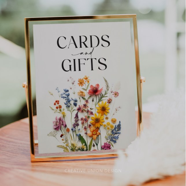 Pressed Flowers Wildflower Cards and Gifts Sign (Creator Uploaded)
