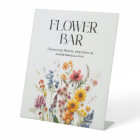 Pressed Flowers Wildflower Flower Bar Sign