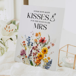 Pressed Flowers Wildflower How Many Kisses Sign