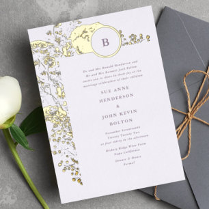 Pressed Gold Leaf Spring Boho Pampas Wedding
