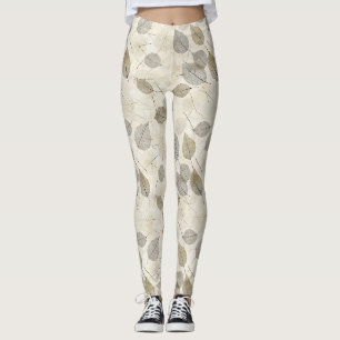 Pressed Leaf Harmony – Vintage Botanical (7) Leggings