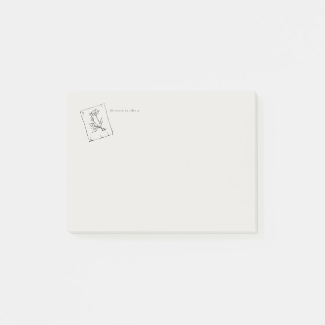  Pressed Rose- Regency Correspondence  Post-it Notes (Front)