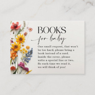 Pressed Wildflowers Books for Baby Cards