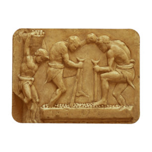 Pressing the Grapes (marble) Magnet