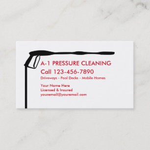 Pressure Cleaning Business Card