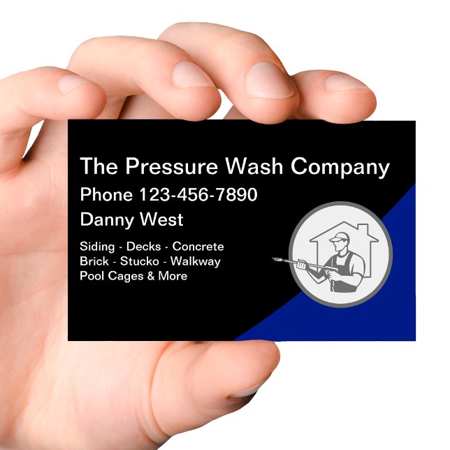 Pressure Cleaning Business Cards (Creator Uploaded)