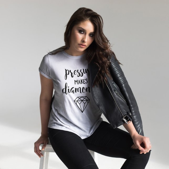 Pressure Makes Diamonds - Script Typography T-Shirt (Creator Uploaded)