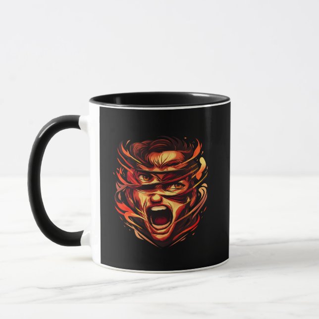 Pressure Mask Graphic Mug | Bold Urban Expression (Left)