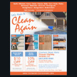 Pressure Power Washing  Flyer EDDM Template<br><div class="desc">Personalise and customise this eyecatching pressure washing (power washing) professional flyer template design to suit your business/company's needs. This pressure washing template displays images of before and after pressure washed surfaces. Add your logo for more effective branding. Customise the coupon offers on flyer to attract potential clients. Great for Every...</div>