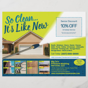 Pressure Power Washing  Flyer Template