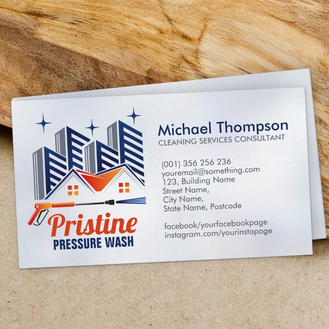 Pressure Wash services Business Card (Creator Uploaded)