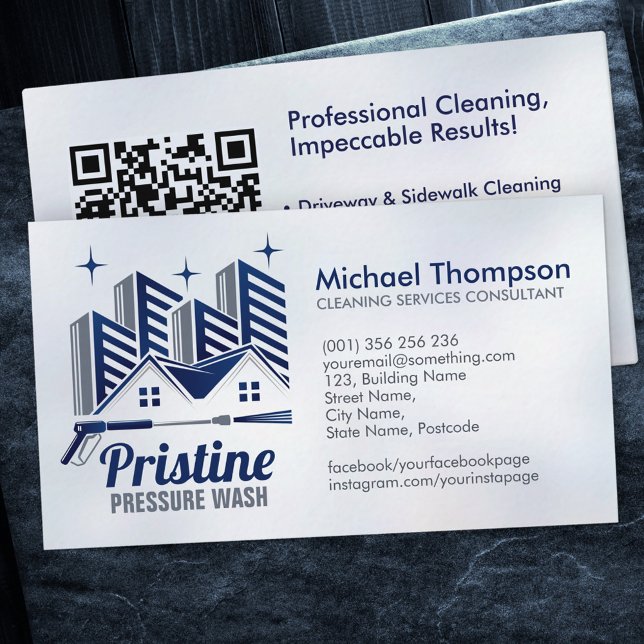 Pressure Wash services Business Card (Creator Uploaded)
