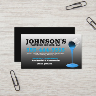 Pressure washing and Painting with details Busines Business Card