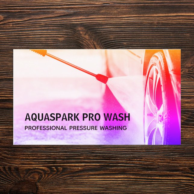 Pressure Washing Business Card (Pressure Washing Business Cards)