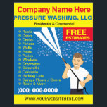 Pressure Washing & Cleaning Template Flyer<br><div class="desc">Promote your business with these effective flyers for pressure/power washing services with picture of pressure washer caricature. Simply add your own information to the design to customise these professional pressure/power cleaning & washing flyers.</div>