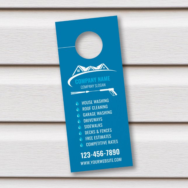 Pressure Washing Door Hanger, Power Washer Hanger (Creator Uploaded)