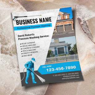 Pressure Washing House Cleaning Power Washer Flyer