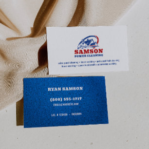 Pressure Washing Logo Business Card